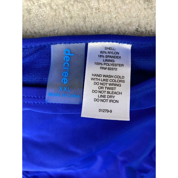 Decree Bikini Bathing Suit Bottoms Blue Size XXL New with Tags - Picture 4 of 5